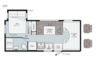 Winnebago Class-C RV  to Rent - less than 15K mi