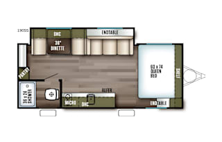 Easy Towing, Queen Memory foam, 2 Conversion Beds