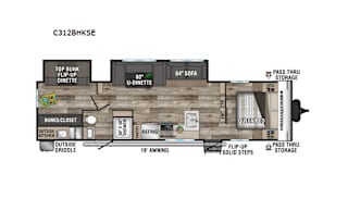 2 bdrm Camper with 2 A/C units!