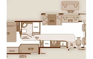 2008 Winnebago Sightseer 35J Bunkbed Model