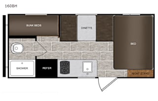2019 Prime Time RV PTX 160BH