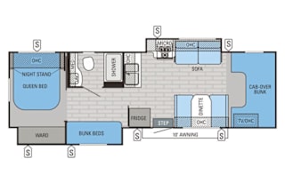 2015 Jayco Greyhawk 31 Bunkhouse