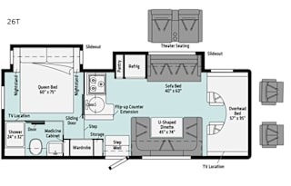 Clean & Spacious Winnebago Minnie Winnie 26T