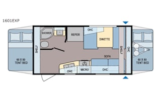 2019 Dutchmen RV Coleman Light LX 1601EXP
