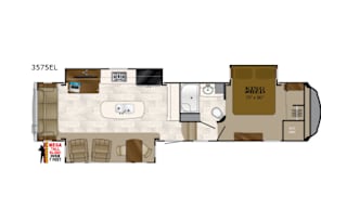 Clean and Comfortable 39’ Heartland Bighorn 3575EL