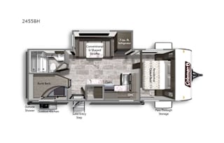Sebastian's Bunkhouse 2021 Coleman Light 2455bhBH