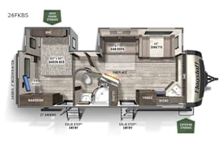 2021 Forest River RV Flagstaff Super Lite 26FKBS