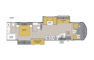 Sir Sleeps-A-Lot 2019 Coachmen Mirada 35BH Bunks