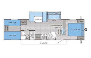 Perfect RV for 10+ the weekend or longer!