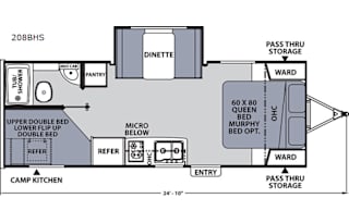 2019 Coachmen RV Apex Nano 208BHS