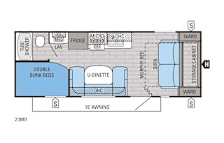27' 2016 Jayco Jay Flight (M23-MB) with Bunk House