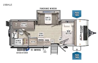 2021 Forest River RV Surveyor Legend 19BHLE
