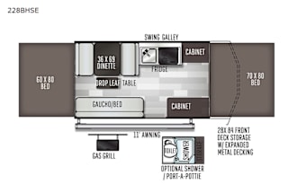 2020 Forest River RV Flagstaff SE 228BHSE