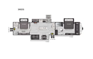 2 bedroom 2 bath luxury RV- '22 Avalanche 390DS