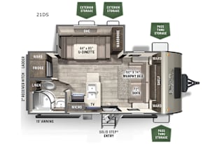 2023 Forest River RV Flagstaff Micro Lite 21DS