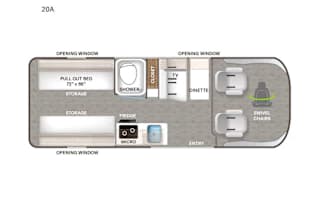 2023 Thor Tellaro 20A with Poptop