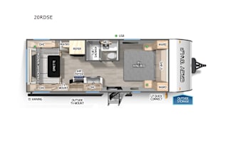 2025 Forest River RV Cherokee Grey Wolf 20RDSE