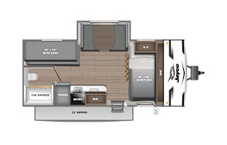 JAY FLIGHT w/ Queen Bed, Bunks, Slide-Out & Solar