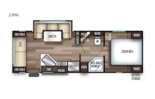 2019 Forest River RV Cherokee Grey Wolf 23MK
