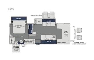 2019 Coachmen - Freelander Floorplan: 26DS