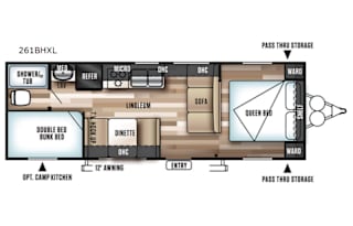 2018 Forest River RV Wildwood X-Lite 261BHXL