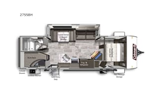 Family RV with bunk beds, queen bed, and more!