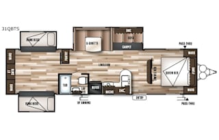 2018 Forest River Wildwood 31KQBT