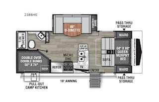 2022 Coachmen RV Freedom Express Ultra Lite 238BHS