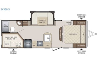 2016 Keystone RV Bullet 243BHS