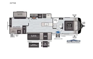 2021 Keystone RV Cougar Half-Ton 34TSB