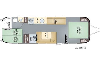 Airstream Flying Cloud 30 Bunk