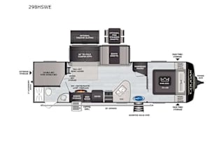 2021 Cougar 29 Bunk house