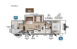 2025 Forest River RV Surveyor Legend 296QBLE