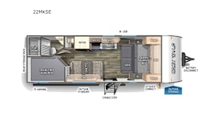 2023 Forest River RV Grey Wolf 22MKSE