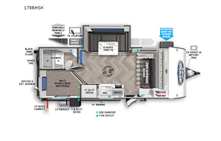 2021 Forest River RV Salem FSX 178BHSK