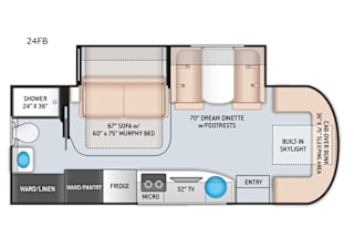 2020 Thor Motor Coach Delano Sprinter 24FB