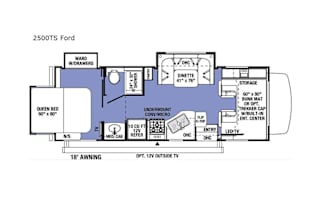2021 RV w/3 Slides - Sunseeker 2500TS