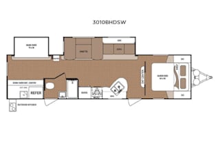 2017 Dutchmen RV Aspen Trail 3010BHDSW