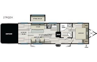 2020 Forest River RV Shockwave 27RQDX