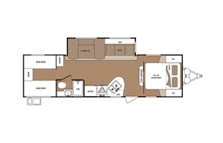 Family Friendly camper with Kids Bunkhouse