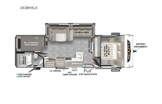 2024 Forest River RV Wildwood X-Lite 263BHXLX