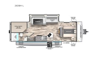 2023 Forest River RV Cherokee Alpha Wolf 26DBH-L