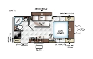 Flagstaff Micro Lite 21FBRS- Perfect Couples Rig!
