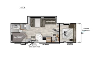 2025 Forest River 26ICE (ICE2) $135/nt sleeps 8-10