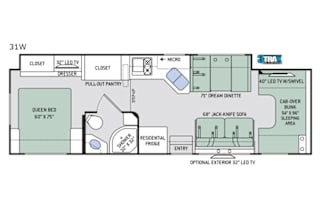 2019 Thor Motor Coach Four Winds 31W