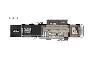 SPORTSTER Toy Hauler - 2 Queen Beds, Dinette, Sofa