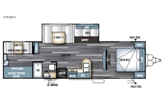 2017 Forest River RV Salem 30 ft with Bunk House