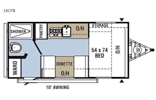 Cozy camper with the comforts of home