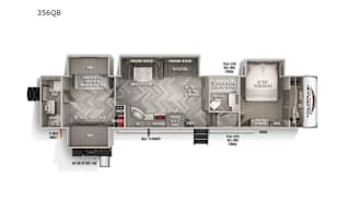 2021 Heritage Glen 356QB - 2 Baths, Huge Bunk Rm!