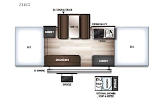 2022 Rockwood Freedom 2318G Pop-up Camper